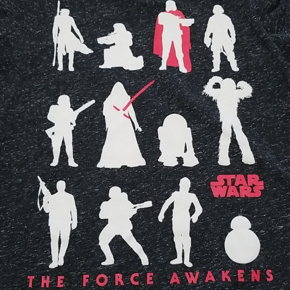 Star Wars The Force Awakens Short Sleeve Tee Shirt Medium - Picture 3 of 4